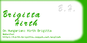 brigitta hirth business card